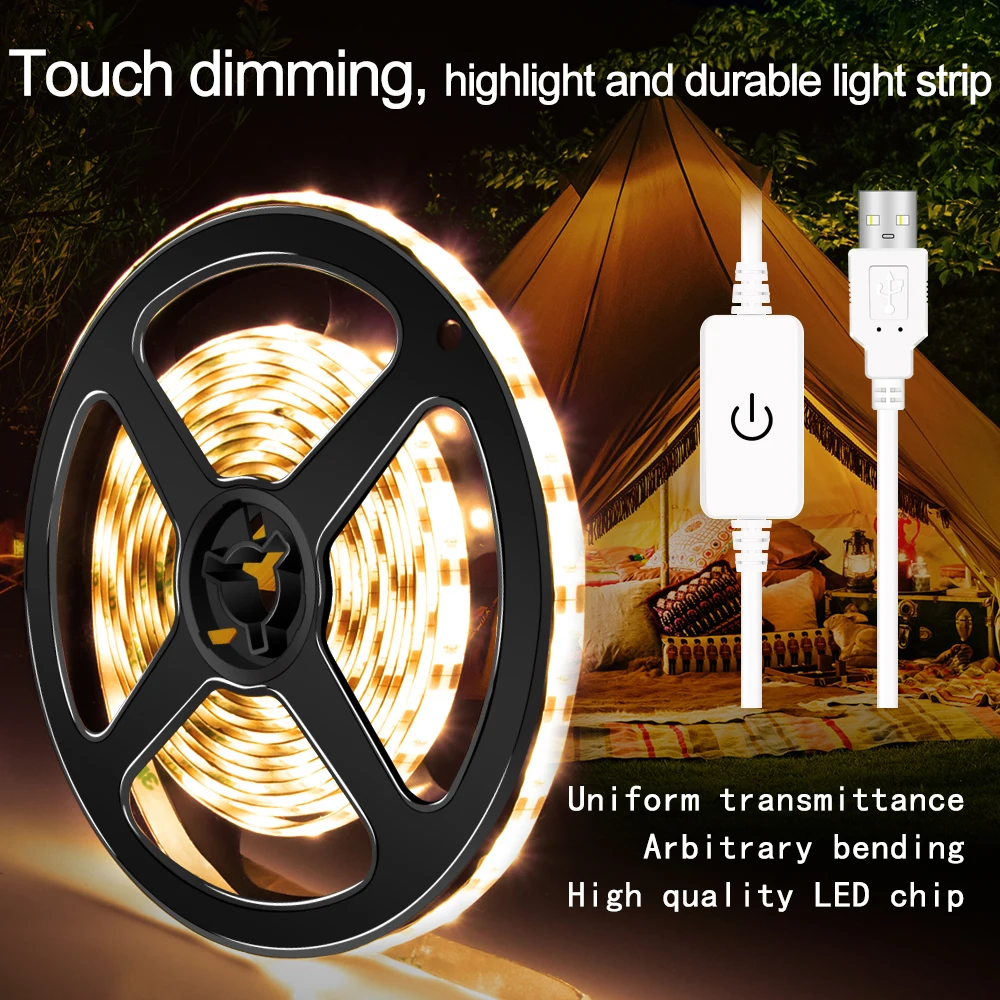 

LED Strip Light Makeup Vanity Mirror Light Strip Led Dimmable Dressing Table Lamp Tape USB 5V Make Up Cosmetic Mirror Lights Kit