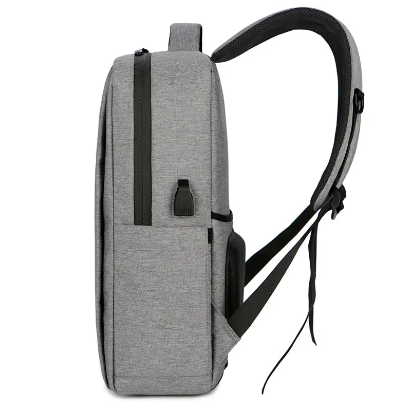 

2019 New Style Business USB Charging Backpack Men's High School Schoolbag Simple Backpack