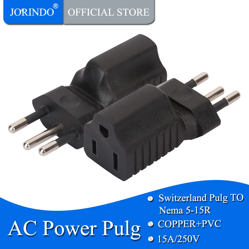 JORINDO Brazil to 5 15R Brazil male to Universal US 5 15R Female Power