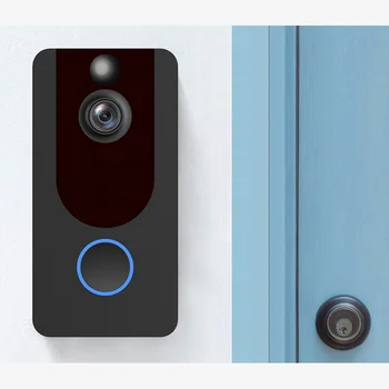 

V7 HD 1080P Smart WiFi Video Doorbell Camera Visual Intercom Night View IP Door Bell Wireless Security Camera