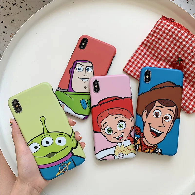 

Cartoon Toy Story Woody Alien Buzz Phone case for iPhone 11 Pro XS MAX case Silicone Cover For coque iPhone 7 8 Plus X XR Case