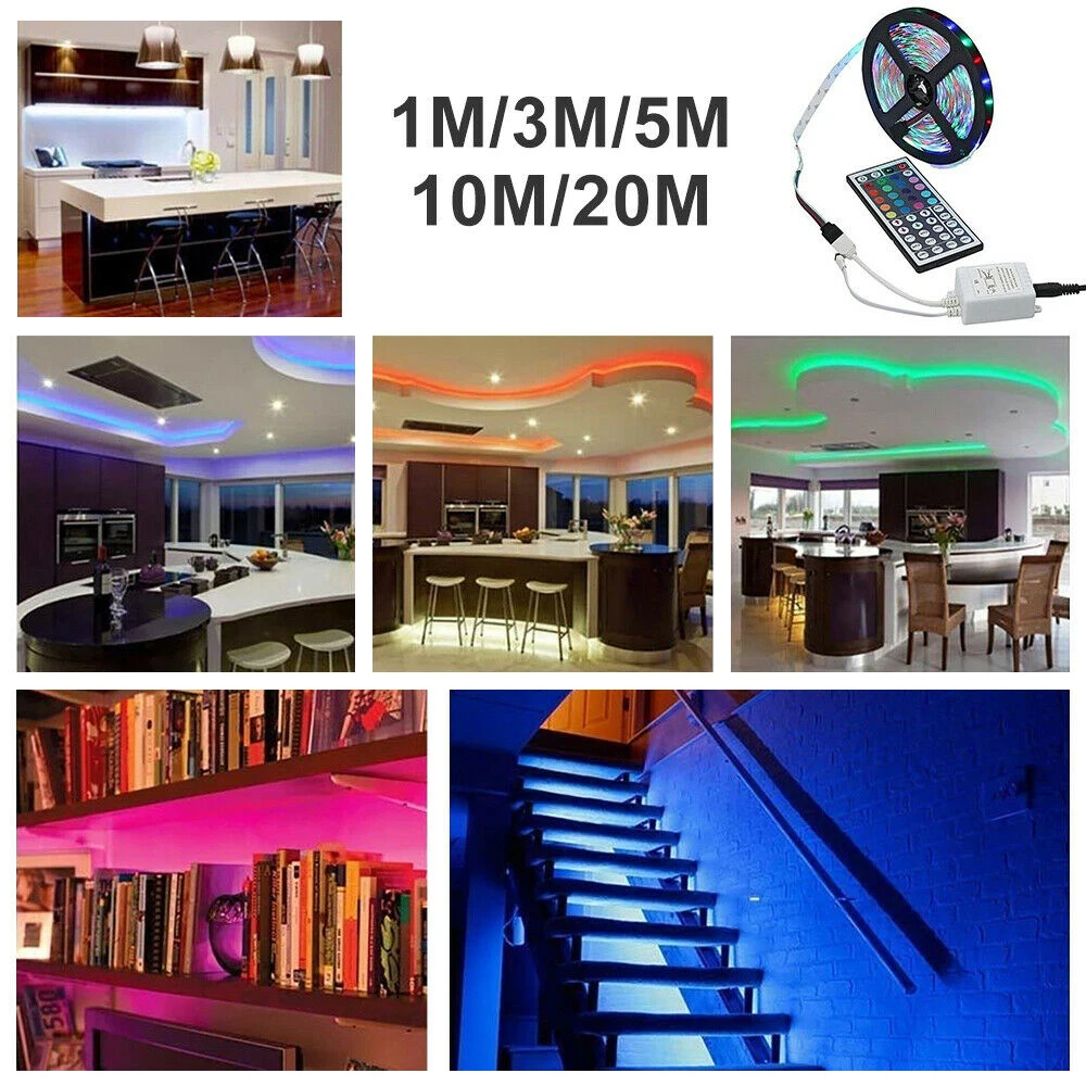 1 м 2 5 10 15 Светодиодные ленты светильник USB 12V RGB LED ТВ Настольный Экран задняя