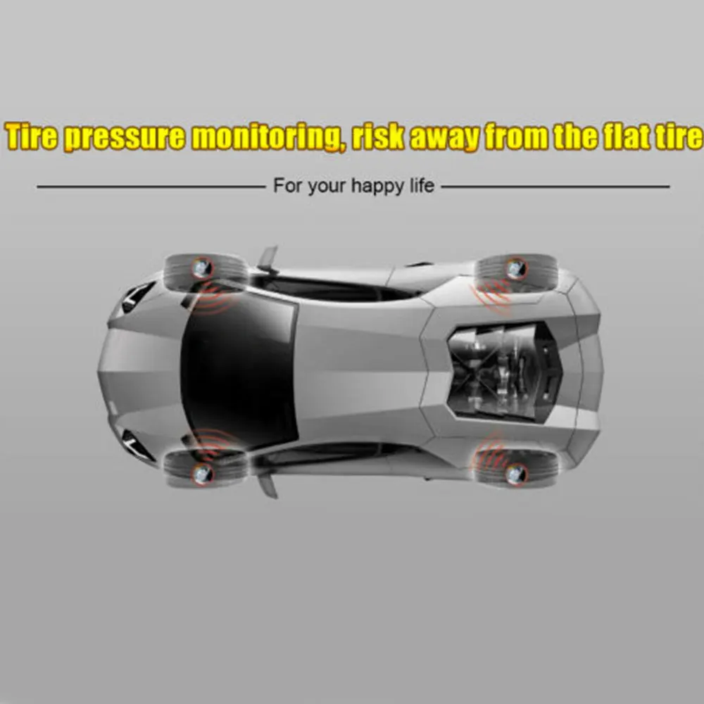 Автомобильная система контроля давления в шинах TPMS Bluetooth для Android IOS мобильный