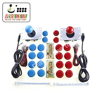 

1 Player/2 Player DIY Kit Copy Sanwa Push Button Copy Sanwa Joystick Zoro Delay Encoder Board