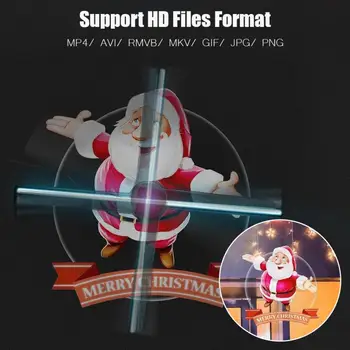 

3D LED Holographic Fan Exhibition Projector WIFI 16GB Hologram Advertising Displayer HD 3D Hologram Projector for windows XP/7/8
