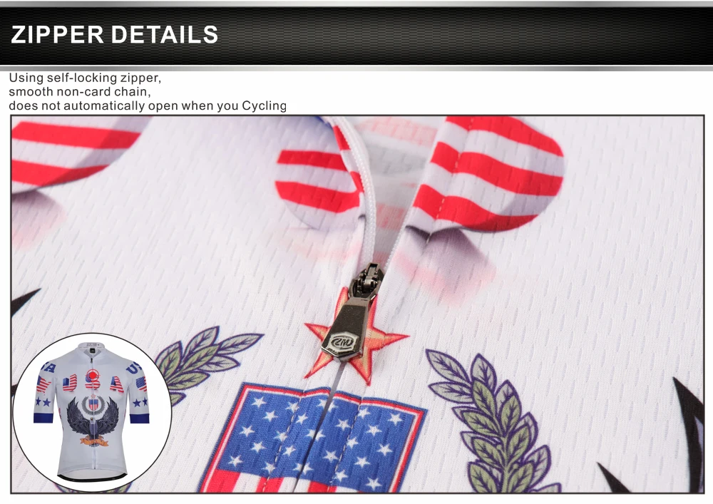 США Велоспорт Джерси полиэстер быстросохнущая профессиональная велосипедная MTB