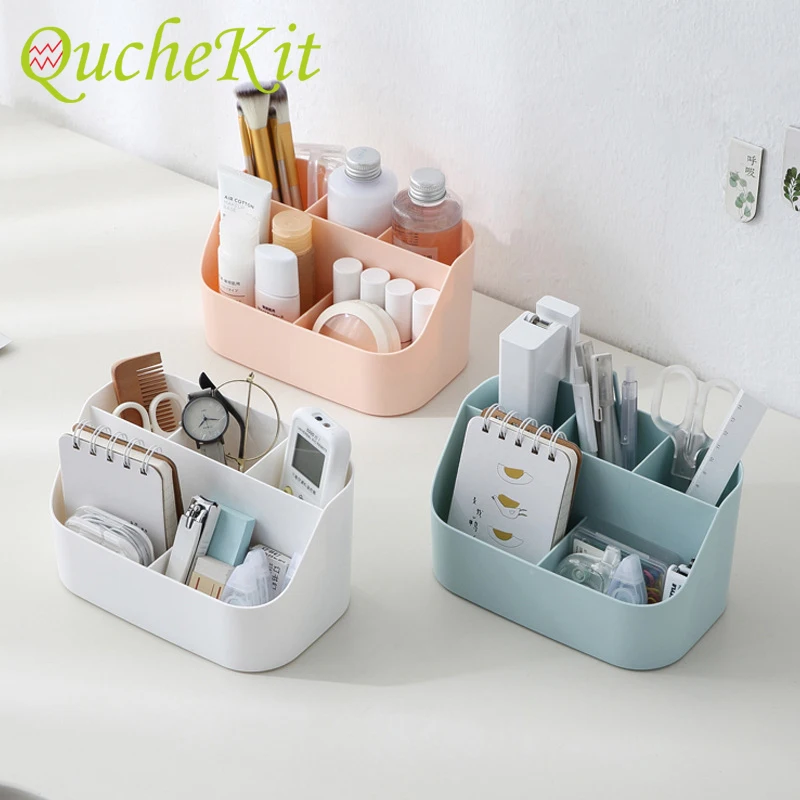 Desktop Storage Basket Desktop Organizer Stand Case Pencil Pen Holder