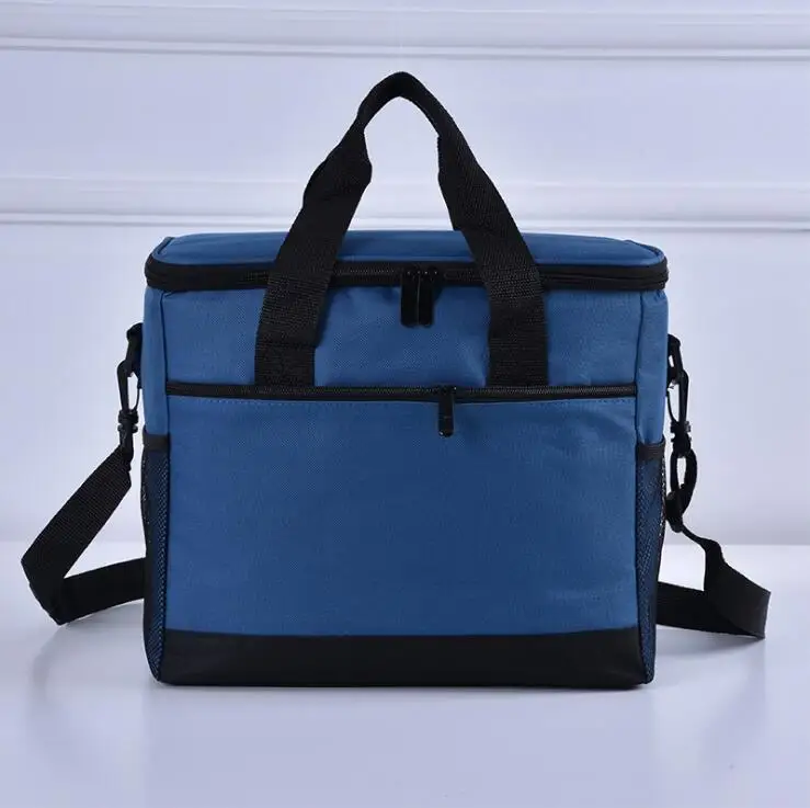 Large Capacity Guarantee Fresh Cooler Bag Oxford Cloth Nevera Portatil Picnic Box Bolsa Termica Camping Waterproof Sac Isotherme - Цвет: Синий