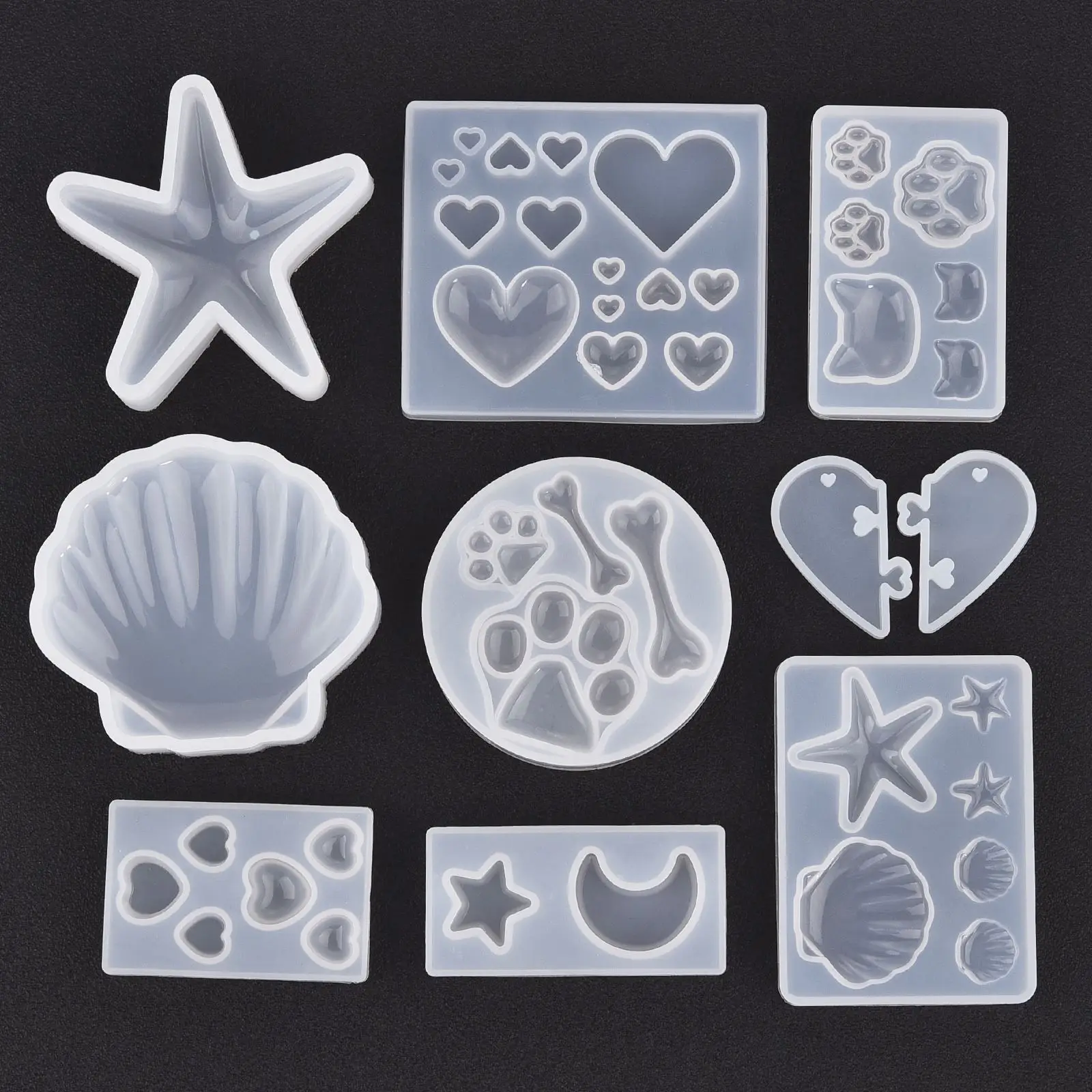 Shell Star Silicone Mold Resin Silicone Mould Jewelry Making Epoxy