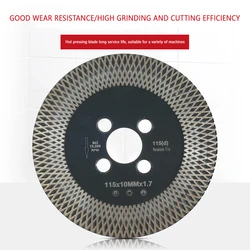 Lâmina de serra circular 115mm diamante circular viu lâminas corte granito pedra porcelana telha cerâmica viu disco fino lâminas serra ferramentas
