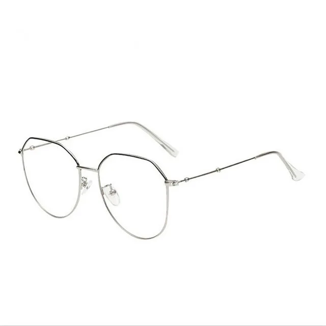 Retro Metal Glasses Irregular Frame, Unisex Optical Mirror Alloy Myopia Eyeglasses-1.0-1.5-2.0-2.5-3.0-3.5-4.0