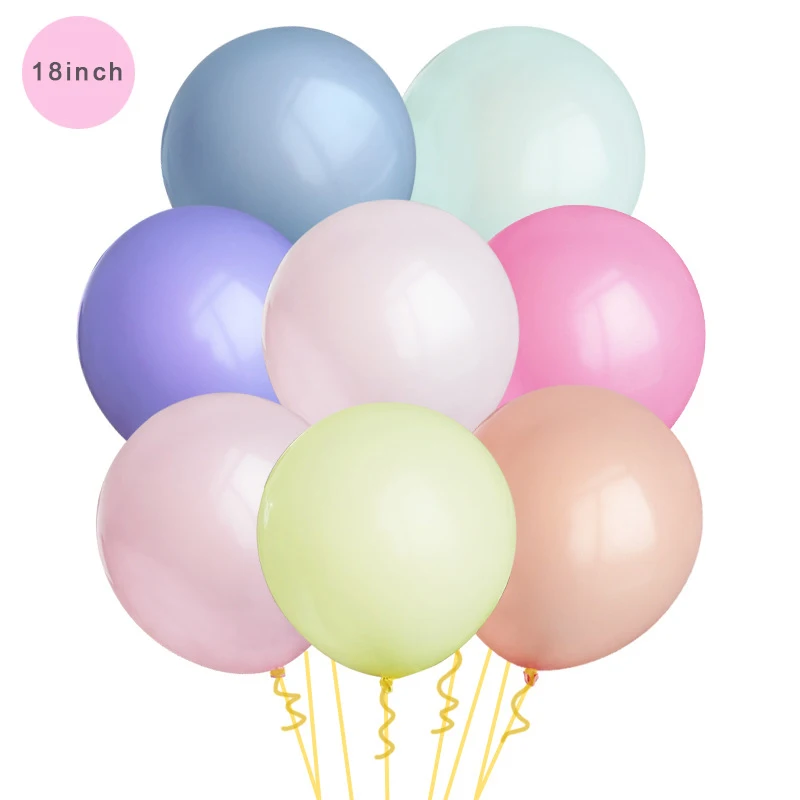 Large 18 Inch Latex Balloon Macaron Candy Color Round Air Birthday Party Wedding Scene Decoration | Дом и сад