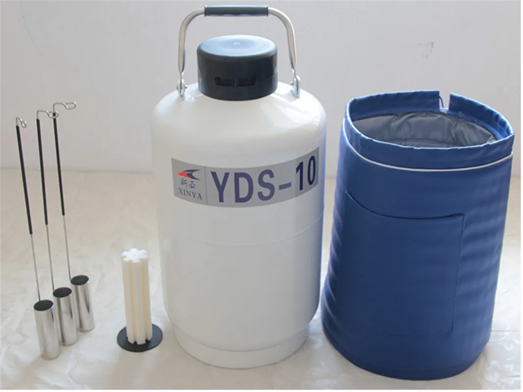 3/6/10/15/30L контейнер для жидкого азота криогенный резервуар, Дьюар с жидким азотом YDS-10