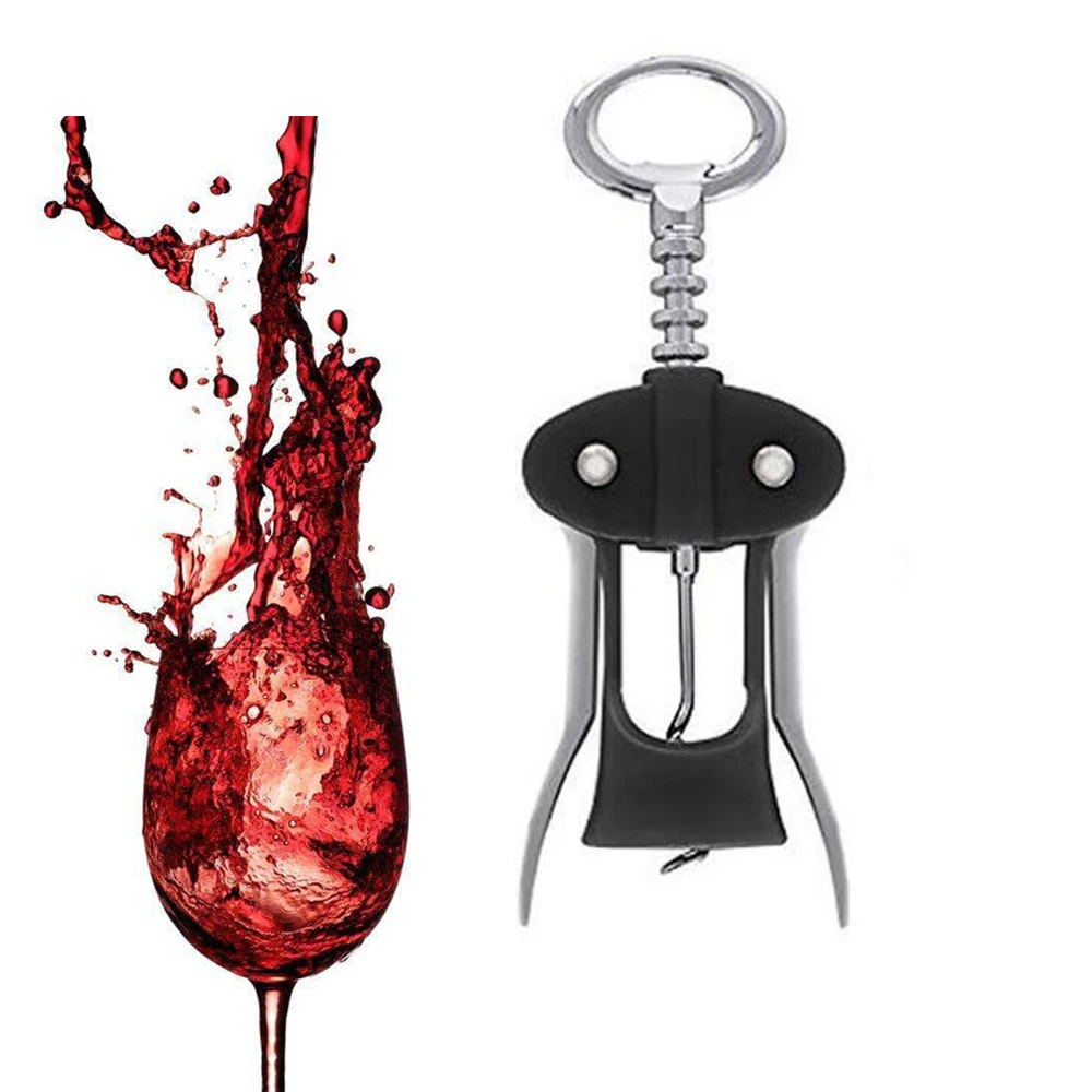 

Portable Red Wine Opener Wing Type Waiter Metal Wine Corkscrew Bottle Handle Openers Corkscrews