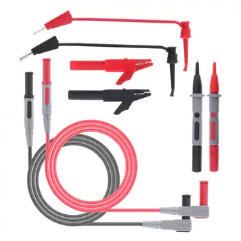 

Universal 8 in 1 PVC 90CM Portable Replaceable Multi-function Multimeter Digital Meter Stick Test Kit Alligator Clips/Probe Hook