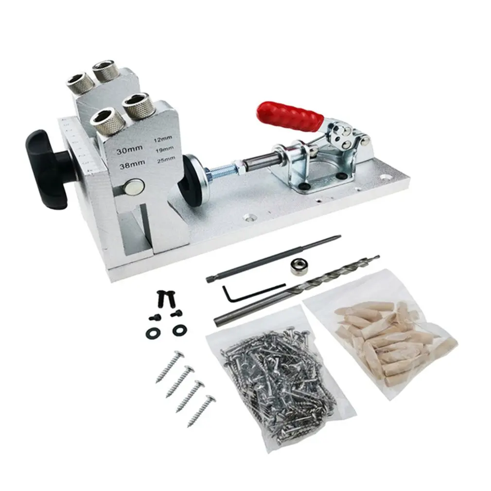 

Woodworking Manual Puncher Wood Pin Inclined Hole Locator Fixed Drill Woodworking Tool