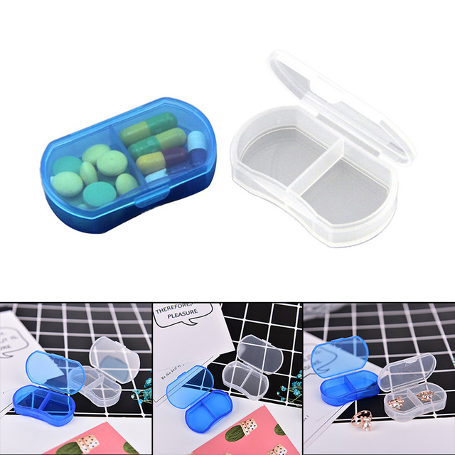 7Days Medicine Pill Box Mini Round Portable Travel Storage Vitamin Box Sort Tablet Holder Organizer Container Pill Cases