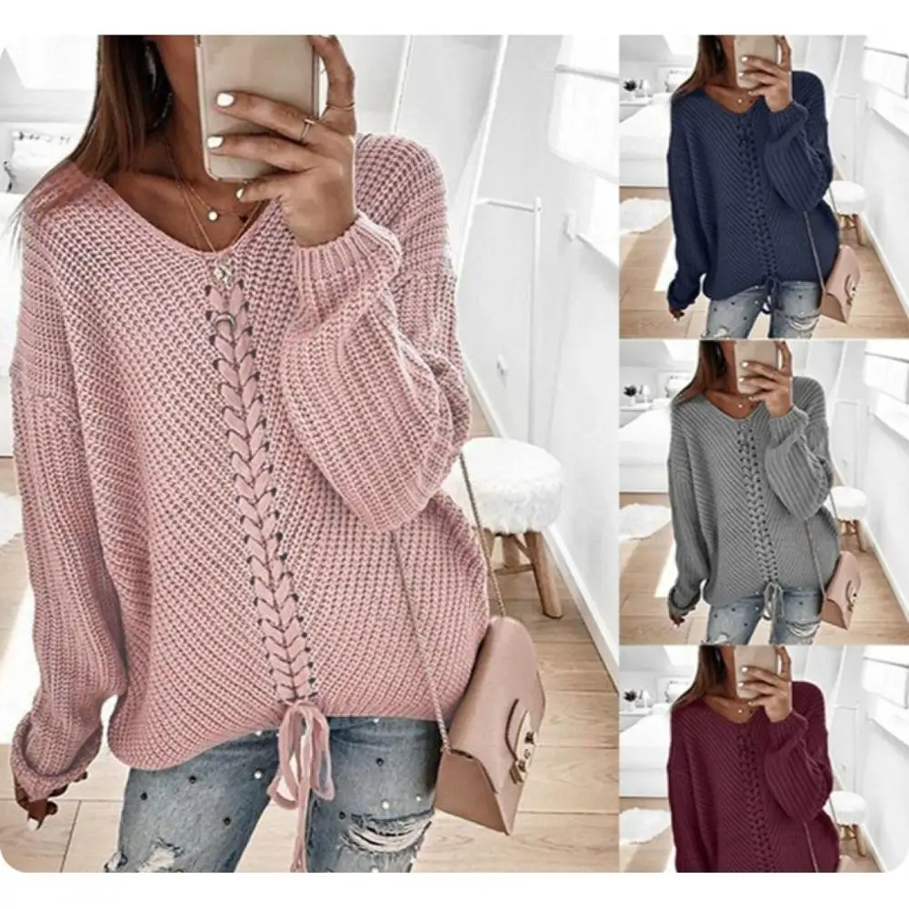 

Sweater Women Loose Panel Knit Tops Sweaters Winter Clothes Women Knit Womens Sweaters Plus Size Shirt Winter Clothes Women