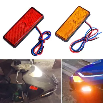 

12V 24 LED Motorcycle Tail Brake Turn Signal Light Reflector Side Warning Lamp Motorcyle Accessories Spare Parts