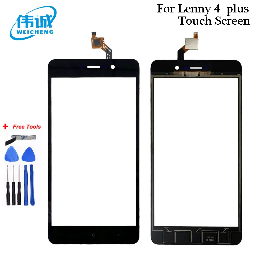 WEICHENG для Wiko Lenny 4 Plus Lenny 4+ Сенсорная панель Сенсорный экран дигитайзер сенсор для Lenny4 Plus сенсорный стеклянный объектив+ Инструменты