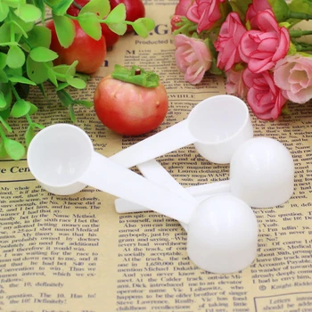 

5/10Pcs 10ml 5g Food Grade Reusable Plastic Measuring Spoon Coffee Teaspoon Milk Powder Spoon Multifunctional Kitchen Spoons