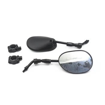 

Universal Motorcycle Black 8mm Rearview Side Mirrors 7/8" 22mm Handle Bar Mount Clamp Adaptor For Yamaha Honda Suzuki Old School