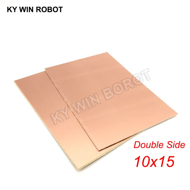 1 pcs FR4 PCB 10*15cm Double Side Copper Clad plate DIY PCB Kit Laminate Circuit Board 10x15cm 100x150x1.6mm 1pcs fr4 pcb 10x15cm 10 15 single side copper clad plate diy pcb kit laminate circuit board