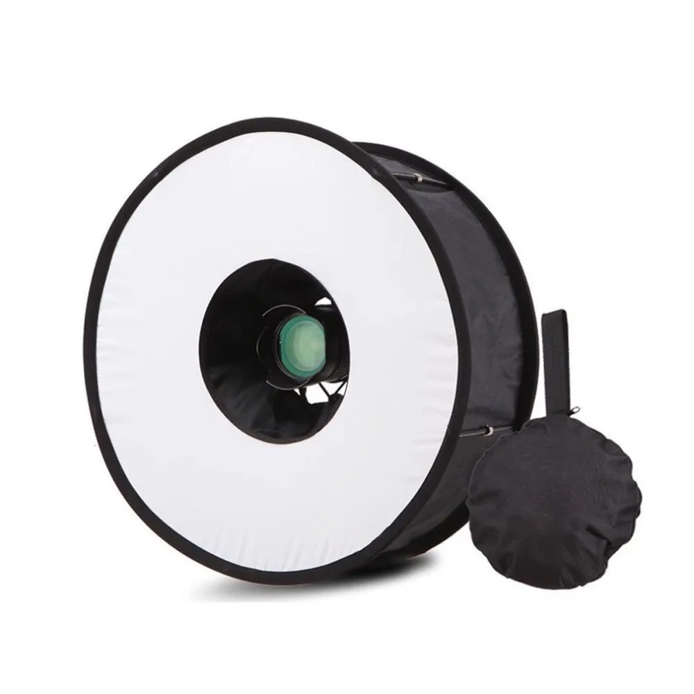 Кольцевой софтбокс Speedlight Круглый Стиль Flash Light Shoot софтбокс Складная Мягкая вспышка рассеиватель света камеры