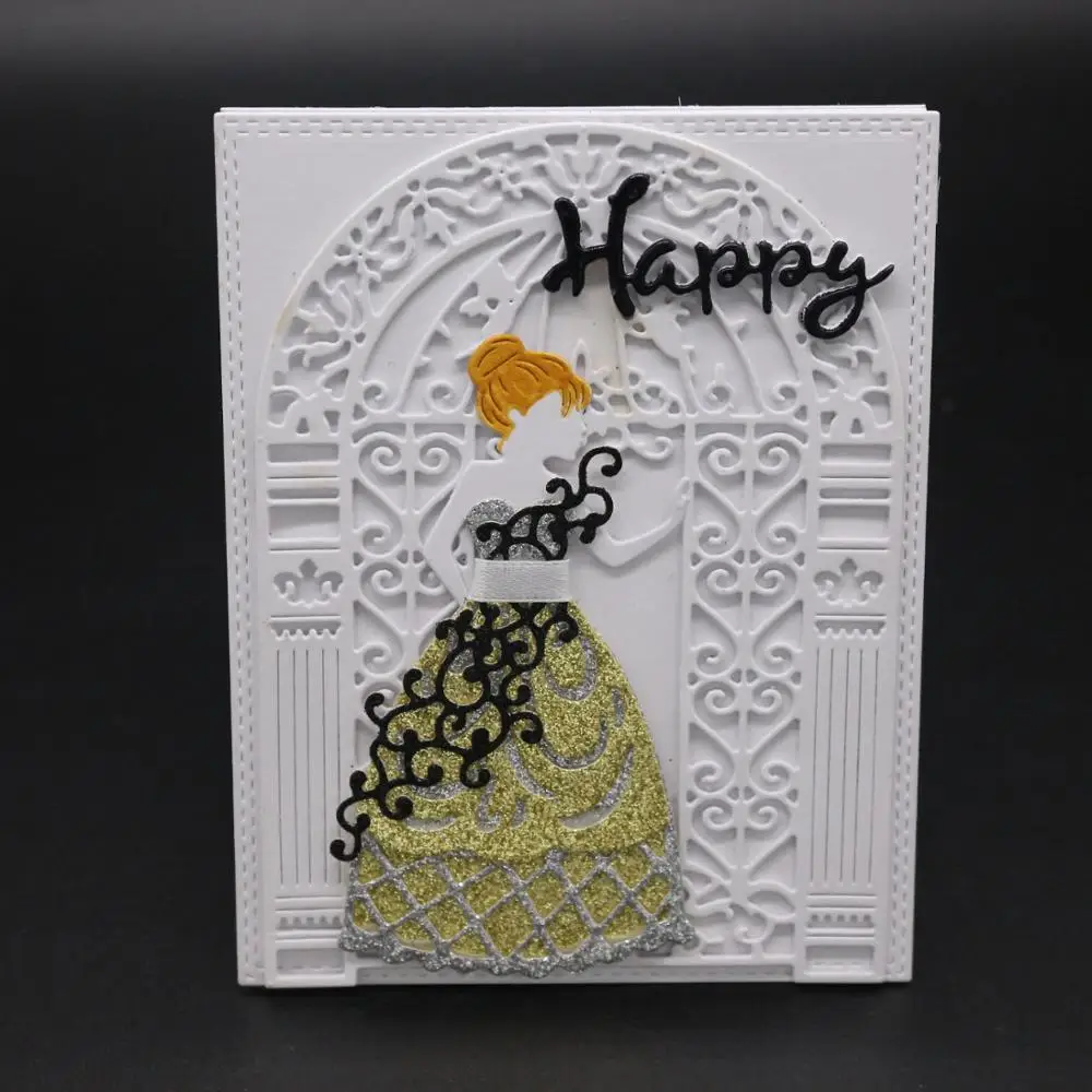 

ZhuoAng Beautiful wife Cutting Dies for Card Making DIY Scrapbooking Photo Album Decoretive Embossing Stencial