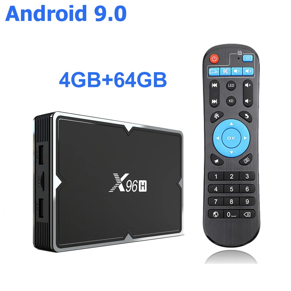 Q плюс Смарт ТВ BOX Android 9,0 H6 Quadcore Cortex-A53 4G+ 32G 2,4G WI-FI 6 K H.265 USB 3,0 Neftflix Google Декодер каналов кабельного телевидения - Цвет: 4G 64G