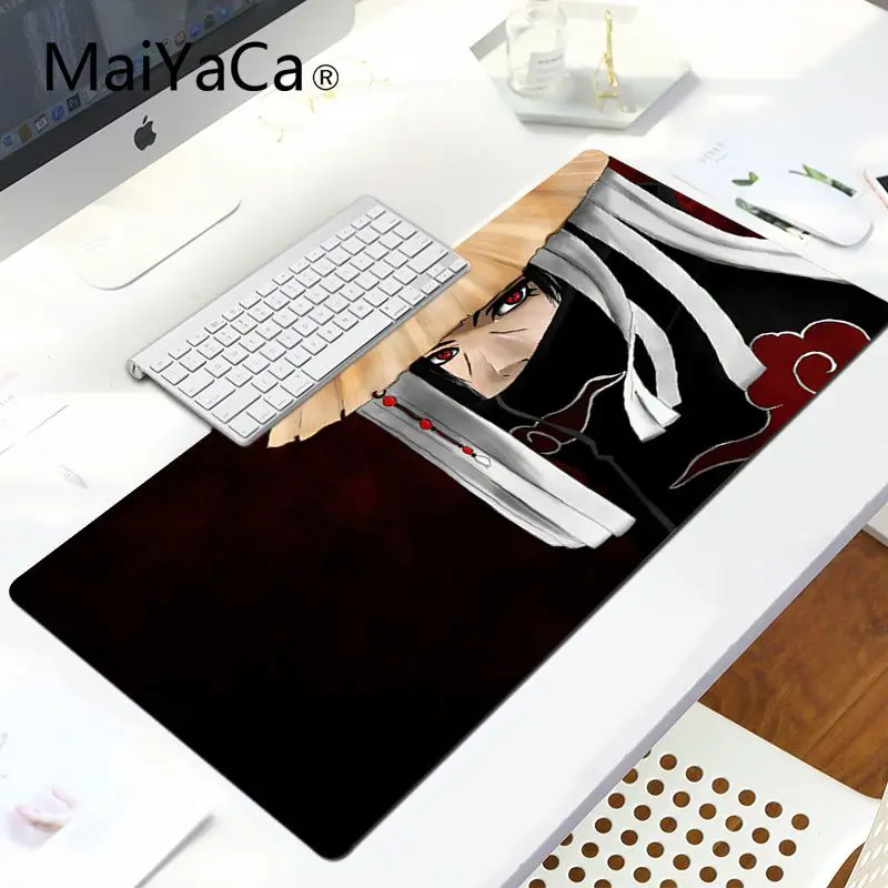 LockEdge 30x80cm MaiYaCa Саскэ Утиха индивидуальные коврики для мышки ноутбук коврик для мышки в стиле аниме большой коврик для Мыши Компьютерный коврик для ПК - Цвет: LockEdge 30x80cm