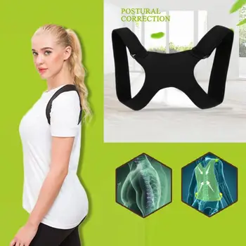 

Back Support Belt Adjustable Shoulder Posture Correction Humpback Back Correction Posture Shoulder Band Lumbar D2S8