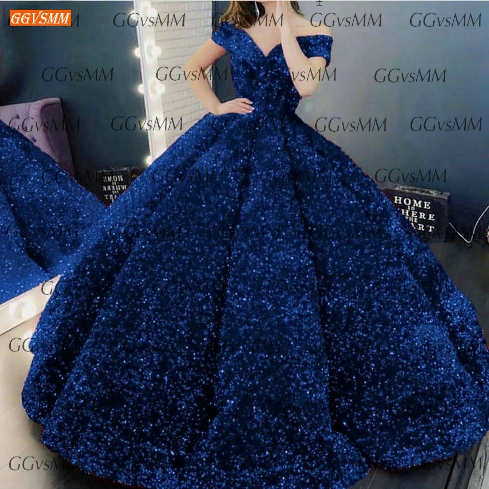 Glitter Vermelho Escuro Gows Noite Pageant Fora