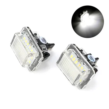 

LED License Plate Light For Benz W204 (5D) W207 W212 W216 W221 6000K 12V Car Styling 18 LEDs Car Lights car accessories