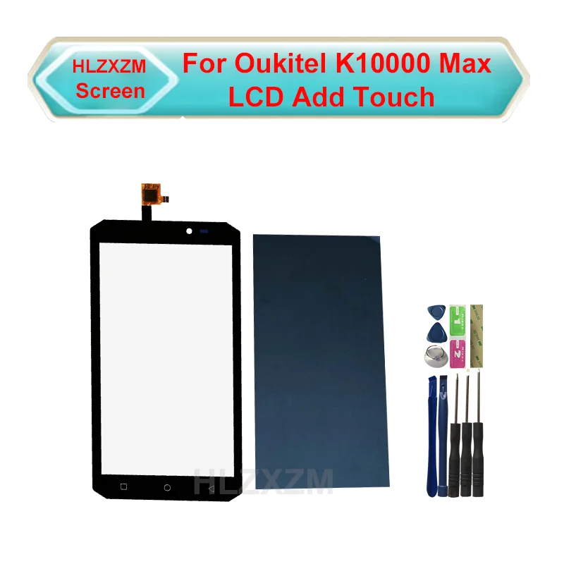 Для Oukitel K10000 Max ЖК-дисплей добавить сенсорный экран дигитайзер Замена с