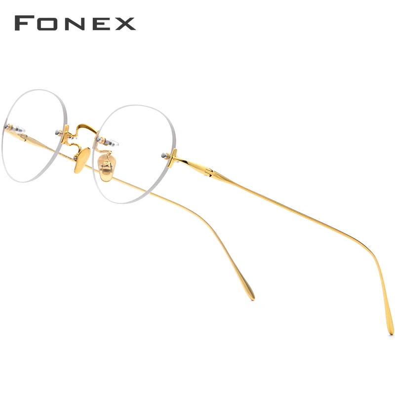 FONEX Титановые очки без оправы B для женщин и мужчин оптические близорукости по
