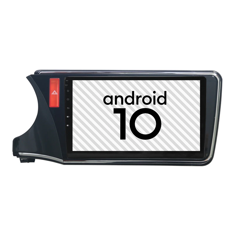 

Car Android 10.0 gps 2.5D explosion-proof screen for HONDA 2014 jazz FIT10.2" radio Player Bluetooth Internet car navigation
