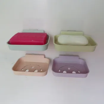 

Creative Seemless Soap Box B Nanometer Seemless New Style Color Soap Box Nailless Seemless Strong Posted Soap Dish Supply of Goo