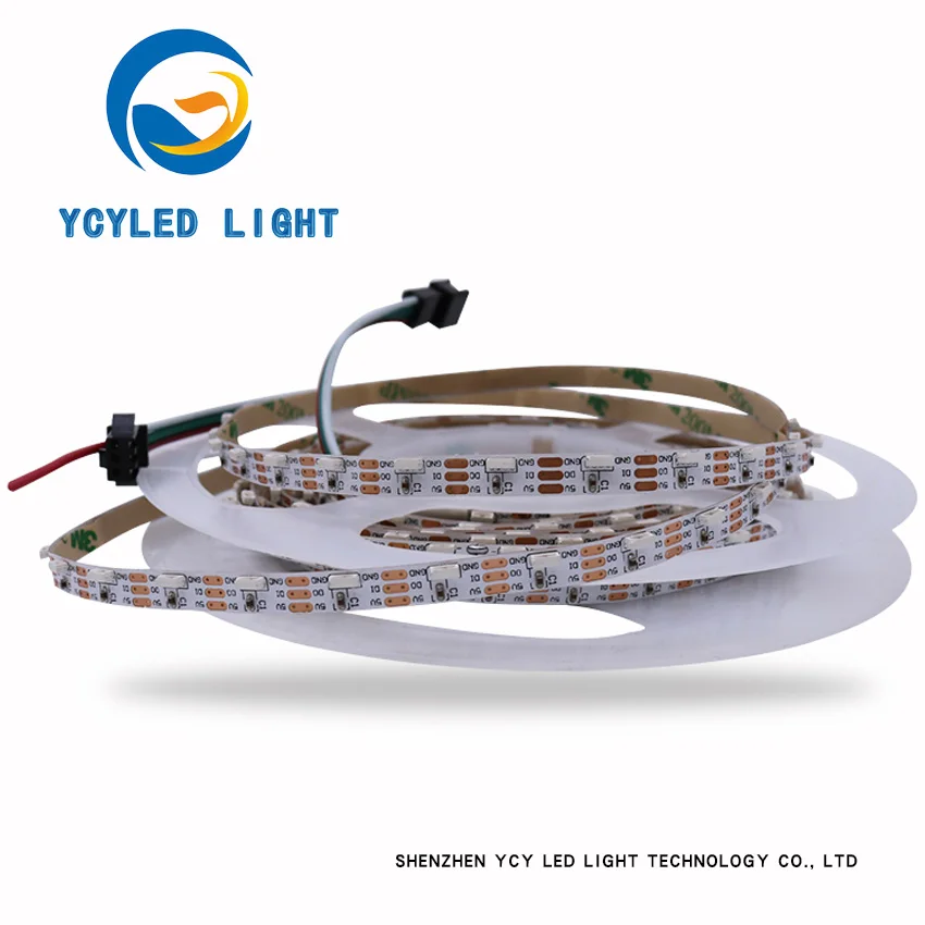 5V 72 светодиодов/m ws2812b SK6812 сбоку излучающих индивидуальных neopixel адресуемых Цифровой пикселей rgb светодиодные ленты ws2812 программируемый Светодиодная лента