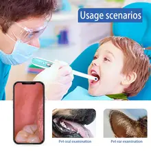 Уникальный водонепроницаемый беспроводной Wifi оральный стоматологический эндоскоп 8 регулируемых светодиодных огней интраоральная камера HD видео осмотр зубов