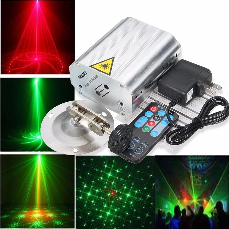 Миниатюрный светодиодный сценисветильник RGB проектор лазерный прожектор с