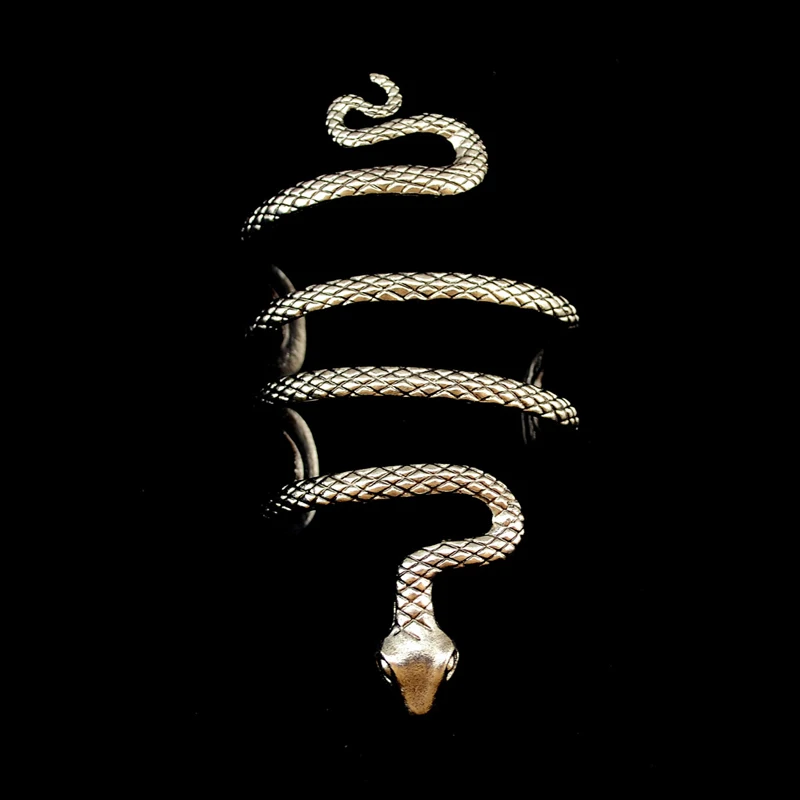 Женский и мужской Винтажный Браслет манжета в виде змеи|open bangle|bangles fashionfashion bangle |