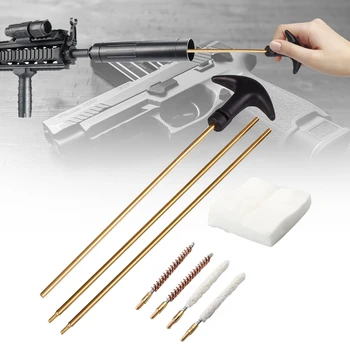 

Hunting gun Pop-gun Rifle Gun Cleaning Set Kit Tools Brush Accessory 177 (4.5mm) & 22 (5.5mm) With Box HT37-0001