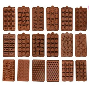 

DIY Silicone Chocolate Mold Silicone cake mold variety Shapes Chocolate baking Tools Non-stick Jelly and Candy Mold 3D mold