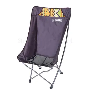 

Outdoor Folding Chair Portable Comfortable Folding Armchair Recliner Lounger Chair Breathable Fishing Chair Barbecue