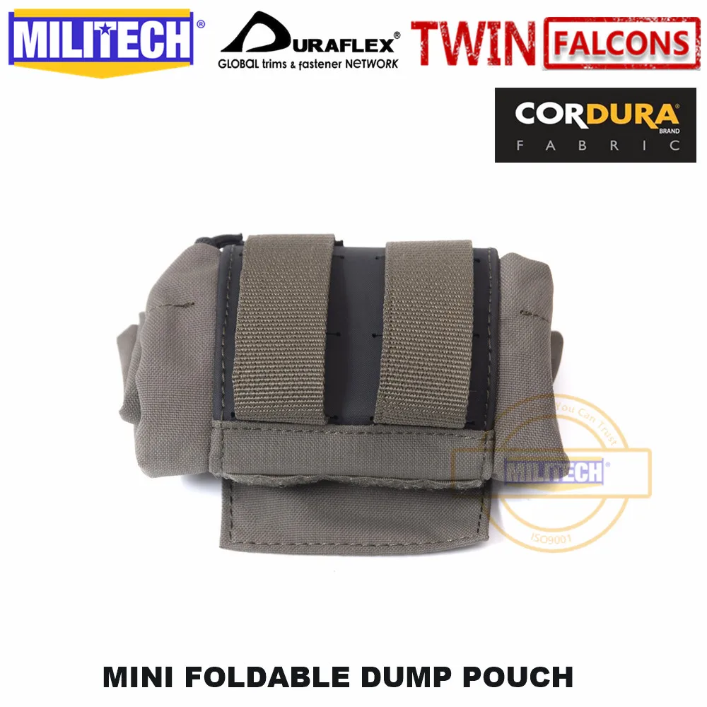 MILITECH First FS копье первый мини складной журнал падение сумка для мусора TWINFALCONS TW Delustered 500D Cordura сделано подсумок