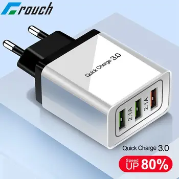 

Quick Charge 3.0 QC 3.0 US EU Plug USB Wall Fast Travel Charger for apple iPhone Samsung s8 s9 note8 Nokia 6 X6 7 LG G6 charger