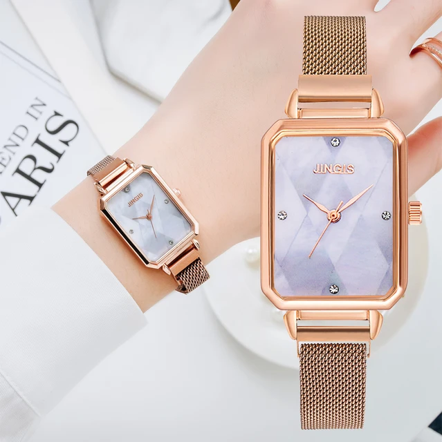 Kaufe Neue Design Frauen Uhren Magnet Schnalle Strass Luxus Damen Uhr Quarz  Relogio Feminino Armbanduhr montre femme stunde uhr