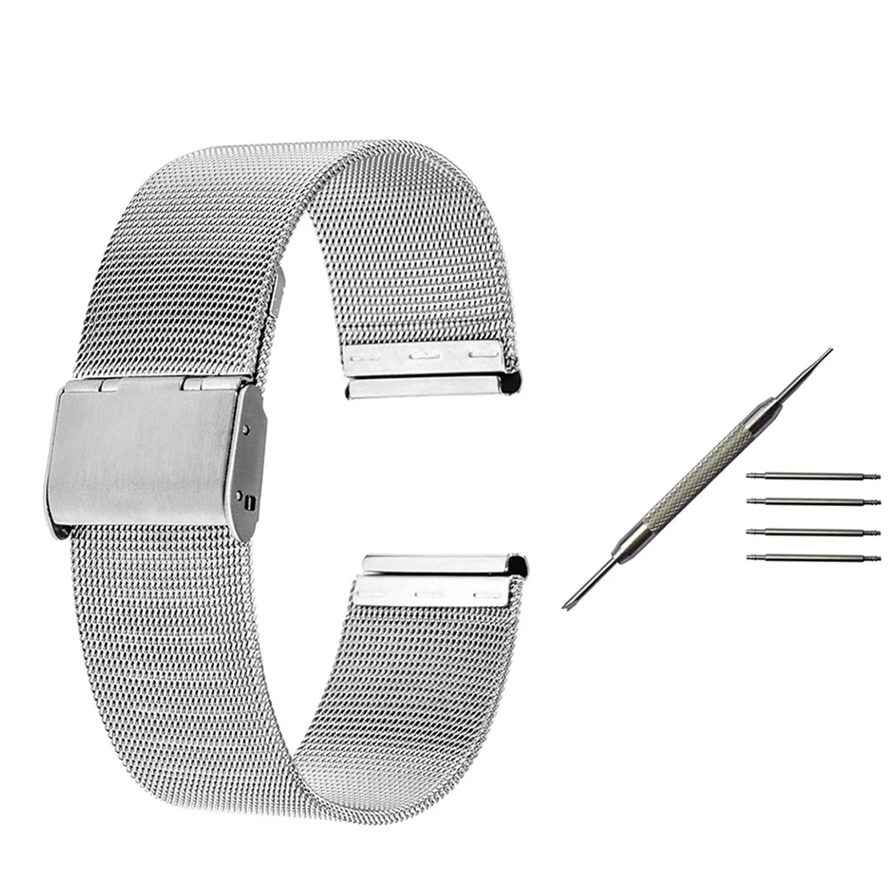 18mm 20mm Milanese Watchband for (Daniel Wellington) Men Watch Band Steel Strap with Tool Spring Bar|Watchbands| - AliExpress