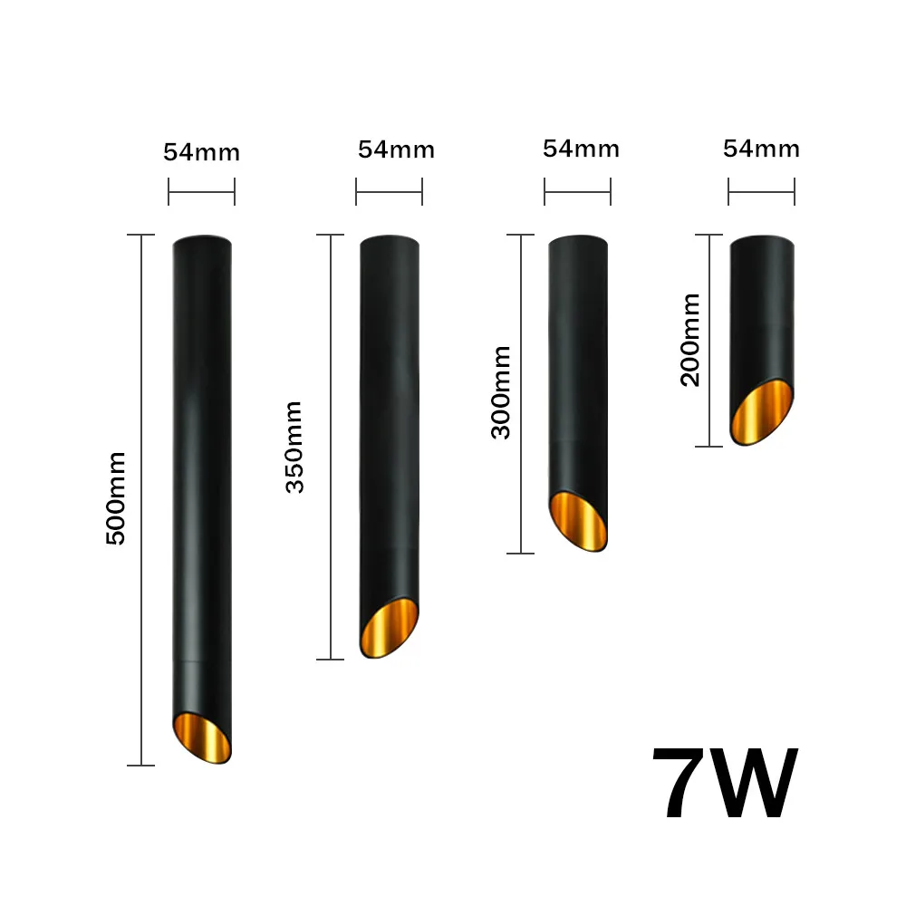  [DBF]LED Surface Mounted Ceiling Lamp with 1m Wire Hanging 7W White/Black AC85-265V Ceiling Spot Li - 33052049826